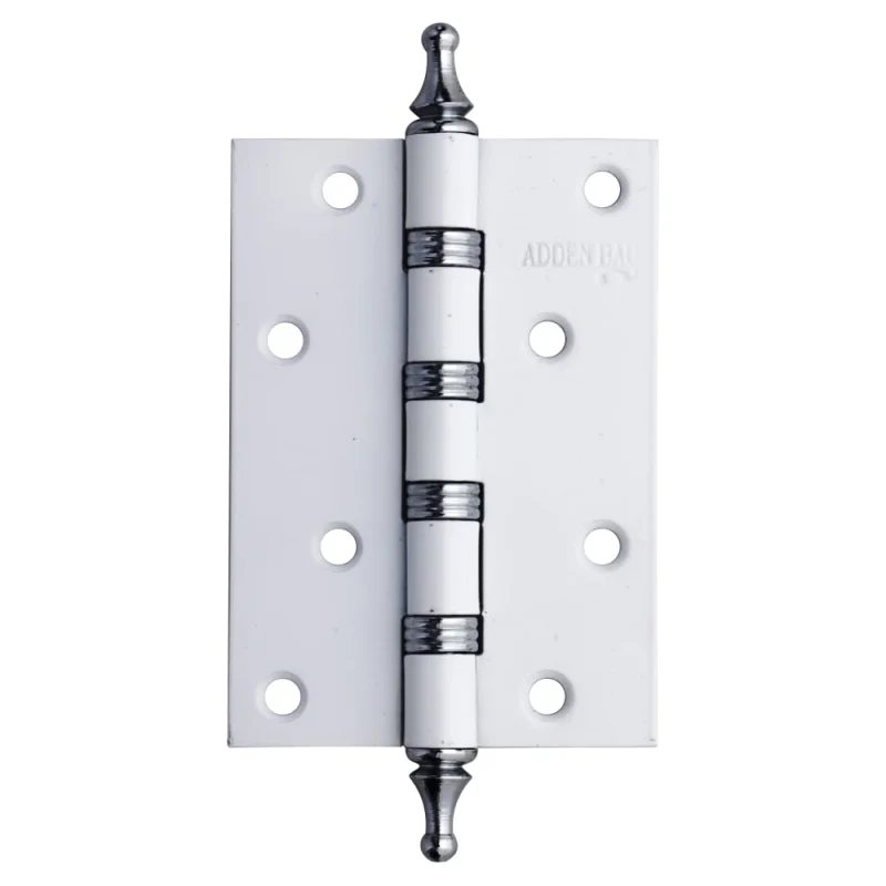 Дверная петля с четырьмя подшипниками ADDEN BAU 100X70X2.5 4W WHITE / CHROME 940000001491