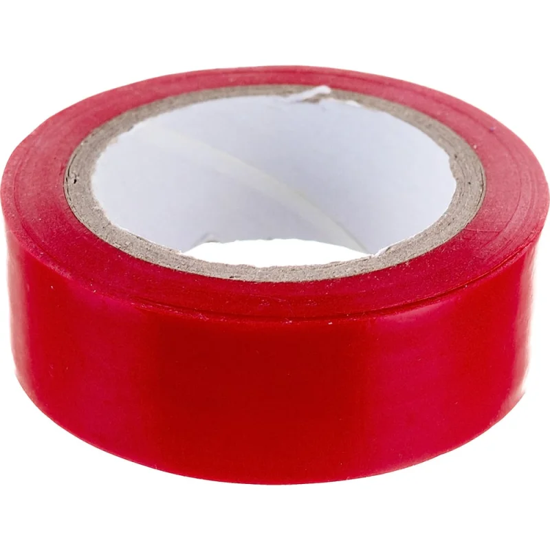 Изоляционная ПВХ лента DolleX PVC, красная, 19 мм х 9,10 м, уп. 10 шт. ET10-RED