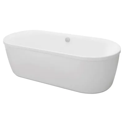 Акриловая ванна CEZARES 180x80x40 METAURO-Central-180-80-40-W-MATT