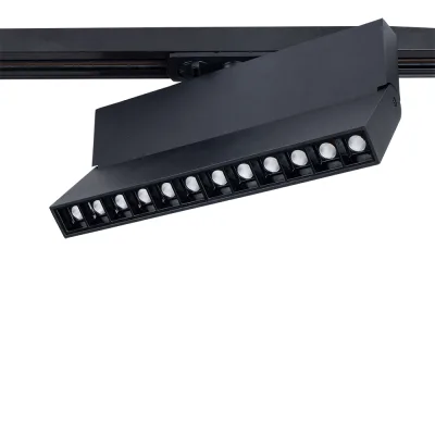 Светодиодный трековый светильник однофазный Arte Lamp Flash 3000К 12 Вт черный (A4573PL-1BK)