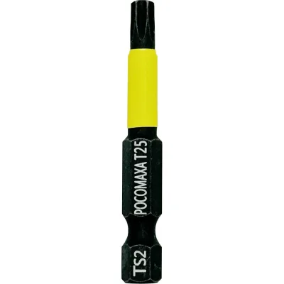 Магнитная ударная бита TORX25, 50 мм, 10 шт РОСОМАХА 332550