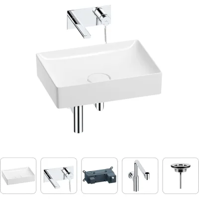 Раковина для ванной Wellsee Pure BY в наборе 4в1 201002696