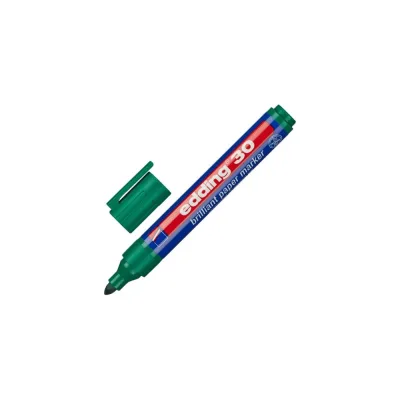 Пигментный маркер Edding E-30/004 зелёный, 1.5-3 мм, круглый наконечник 719309
