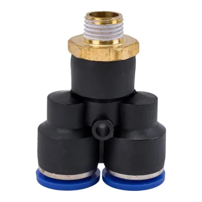 Фитинг цанговый У-образный наружная резьба 1/4", 12 мм Pegas pneumatic 5706