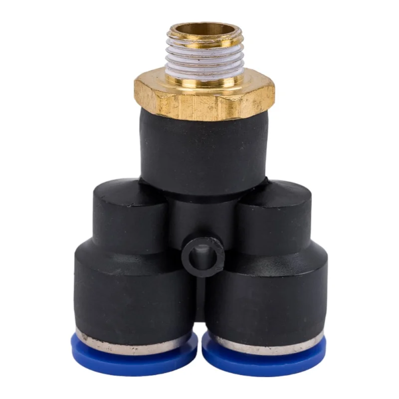 Фитинг цанговый У-образный наружная резьба 1/4", 12 мм Pegas pneumatic 5706
