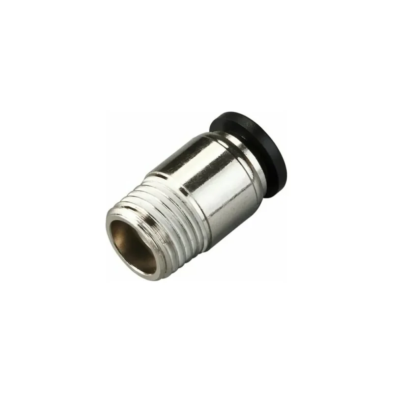 Фитинг цанговый прямой TITAN LOCK 4 мм, наруж. резьба 1/8", латунь никелированная, тип POC, TLP-POC4-01BRN