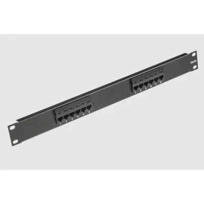 Патч-панель Retic UTP 19", 1U, 12 портов RJ-45, 110 тип Cat.5e PP-19-1U-12-C5E-TWCS