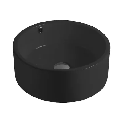 Керамическая раковина Santi Line черная матовая накладная SL-1057MB