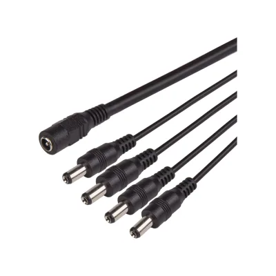 Разветвитель питания REXANT dc на 4 разъема 2,1x5,5мм 14-0319