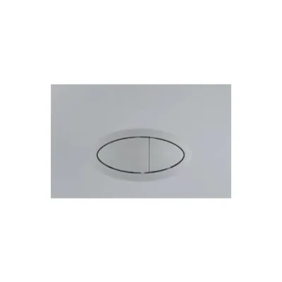 Кнопка смыва Logan OVAL двойная Chrome Matte 00297678
