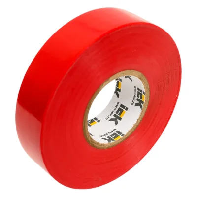 Изолента IEK Mixtape 7 0.15x19 мм, красная, 25 м EX-IZ10-C15-19-25-K04