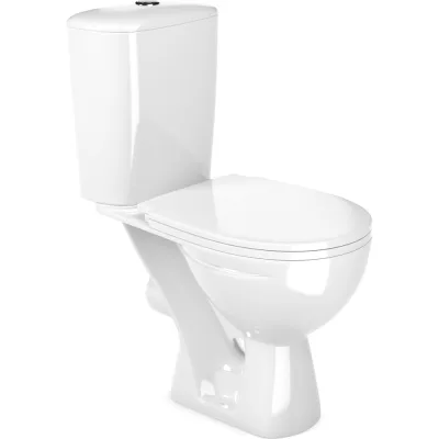 Унитаз-компакт Gesso Фобос HOME De Luxe c 2-х уровневой арматурой, сиденьем полипропилен микролифт и болтами крепления 9019764