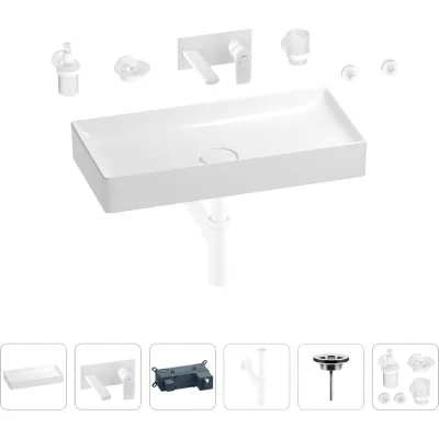 Раковина для ванной Wellsee Pure BY Wellsee в наборе 8 в 1 201006525