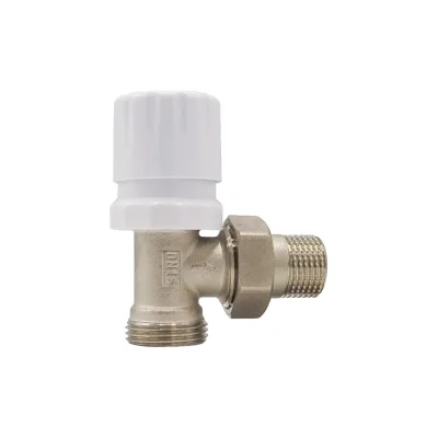 Терморегулирующий клапан для радиатора Rvc 1/2"х3/4" ЕК (и ручной) угловой без термоголовки 15744