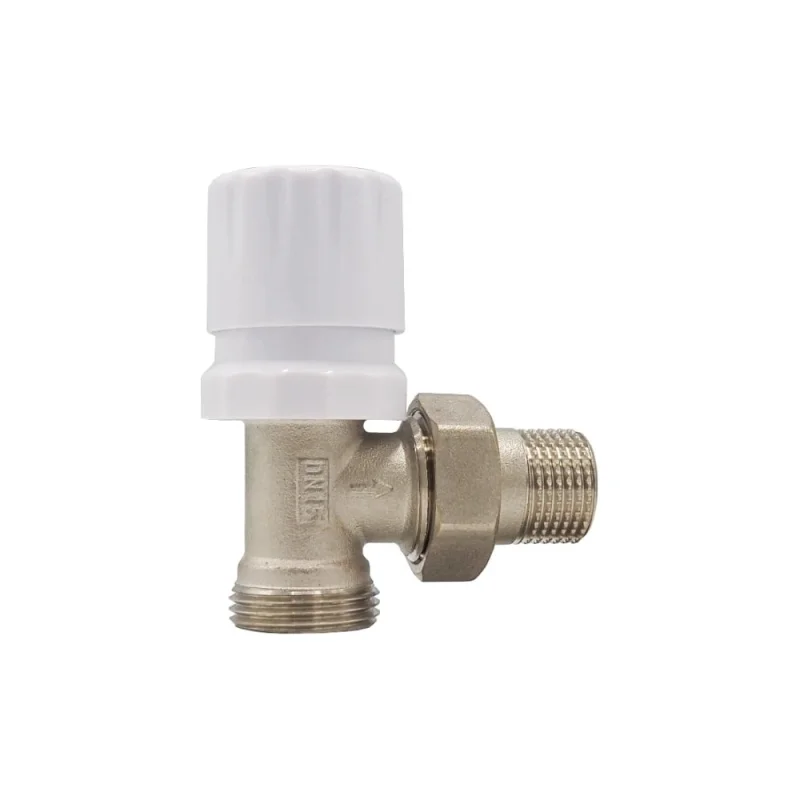 Терморегулирующий клапан для радиатора Rvc 1/2"х3/4" ЕК (и ручной) угловой без термоголовки 15744