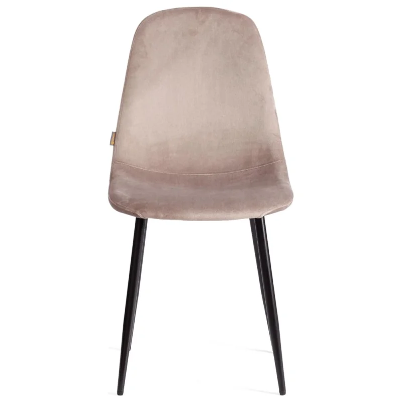 Стул Tetchair 4 шт BREEZE mod. JSC-58 Велюр/металл, 44x53x86 см, coffee кофейный HLR 9, черный 21134