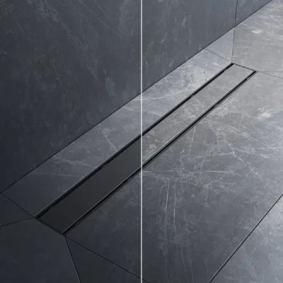 Линейный трап для душа AM.PM PrimeFlow универсальный затвор Tile 70см цвет черн мат W02SC-U11-070-04BM