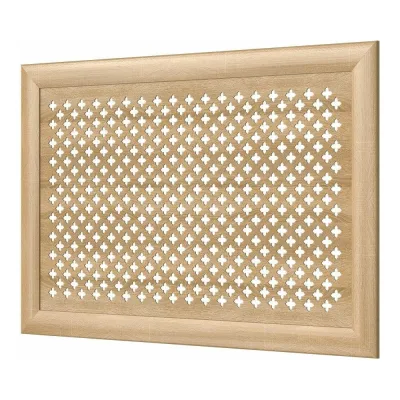 Декоративный экран для радиаторов и батарей Cosca Decor Модерн 600x900 мм, дуб сонома, готика, с рамкой СПБ072586
