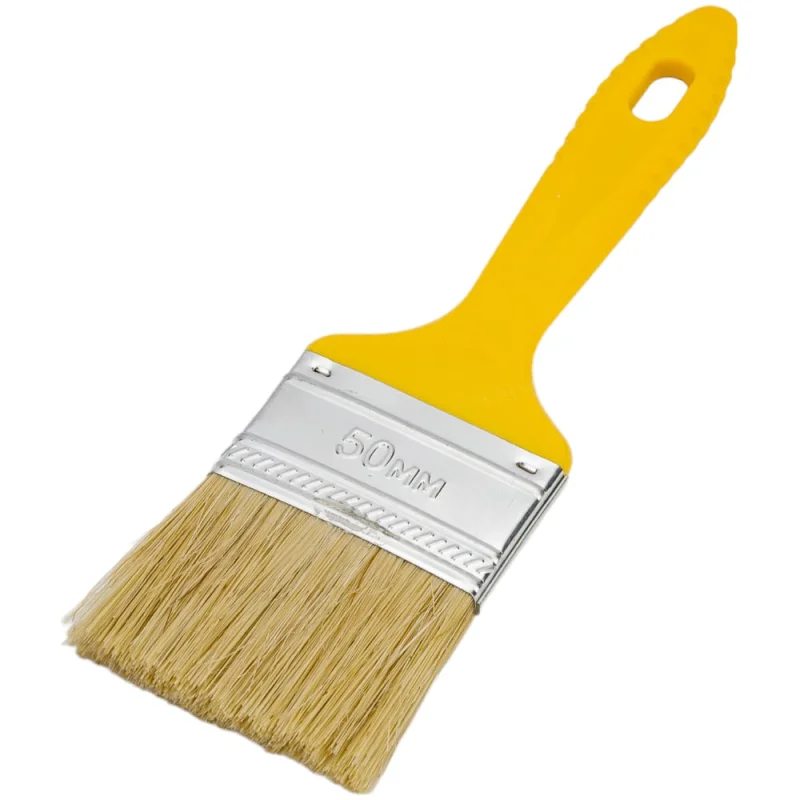 Плоская кисть Korvus хобби 0103320 натуральная щетина, пластиковая рукоятка, 50 мм Лк-00014232