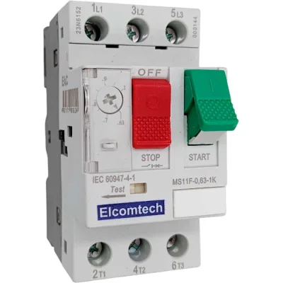 Мотор-автомат ELCOMTECH MS11F-0,63-1K (0,63-1А) УТ-00026443