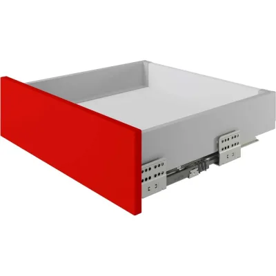 Направляющие BOYARD СТАРТ PUSH с прямыми боковинами стандартной высоты SB28GR.1/450, серый 100064