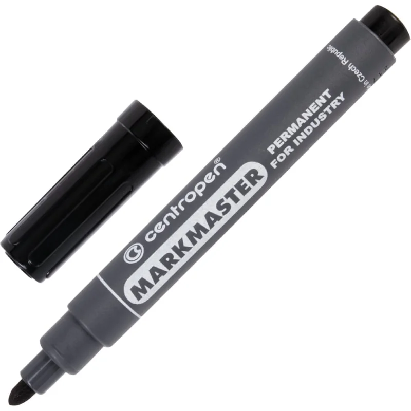 Маркер перманентный для промышленной маркировки ОФИСМАГ ЧЕРНЫЙ CENTROPEN "Marksmaster", 2,5 мм, 8599, 5 8599 0112 151137