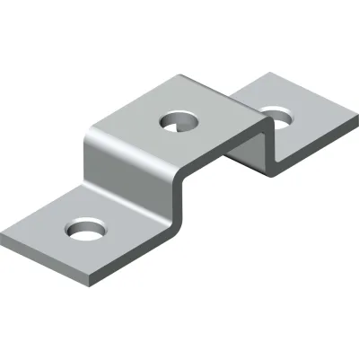Пластина П-образная УМС 3 отверстия под профиль 41х21, ТДЦ 2 шт. PP-3-21-TDZ