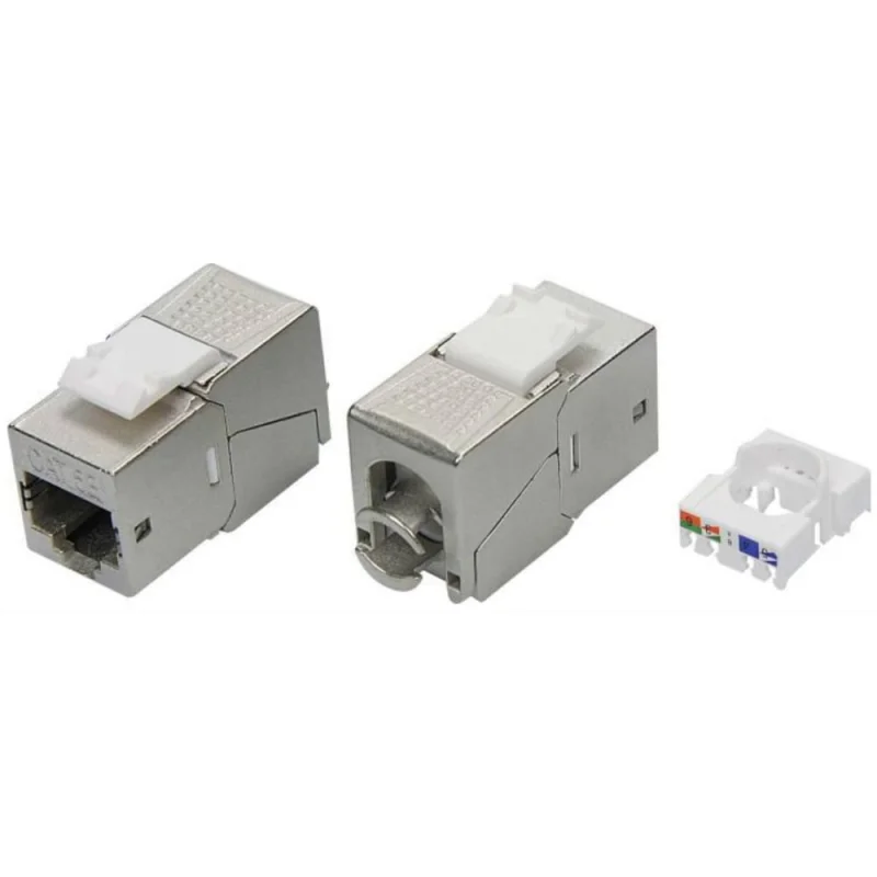 Модуль keystone DKC rj45 cat5e экранированный(stp), 90 градусов, серебристый (форм-фактор s19) 12шт RNK5EF90TL