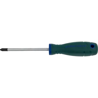 Стержневая отвертка Jonnesway D77P2100 крестовая ANTI-SLIP GRIP, PH2x100 мм 46372