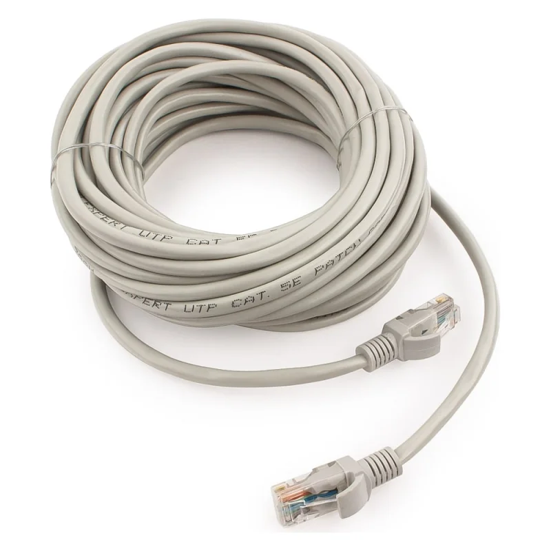 Медный патч-корд Cablexpert UTP кат.5e, 10м, литой, многожильный серый PP10-10M