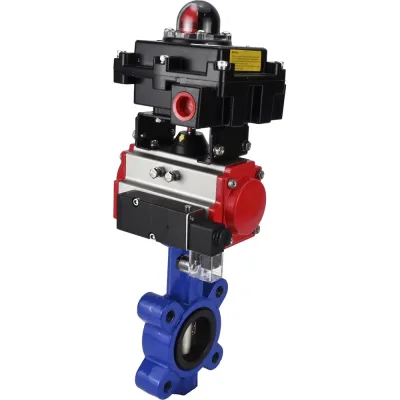 Затвор DN.ru QT450-304-EPDM-2W-Fb-H Ду50 Ру16 LUG пн.привод, пн.распределитель, БКВ D050-50738