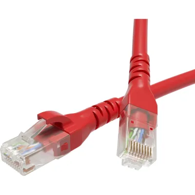 Неэкранированный патч-корд DKC cat5e u/utp 4x2, lszh, красный, 1.5м RN5EUU4515RD