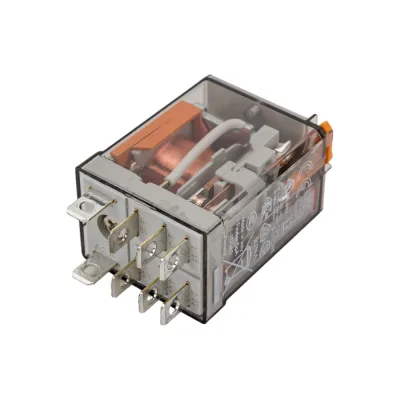 Миниатюрное силовое реле Finder 2 перекидных контакта 12А, 230В AC, 563282300040