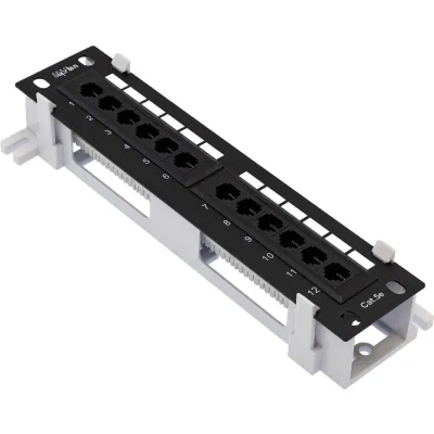 Патч-панель SUPRLAN, настенная 12хRJ-45, UTP, Cat.5e 10-0407