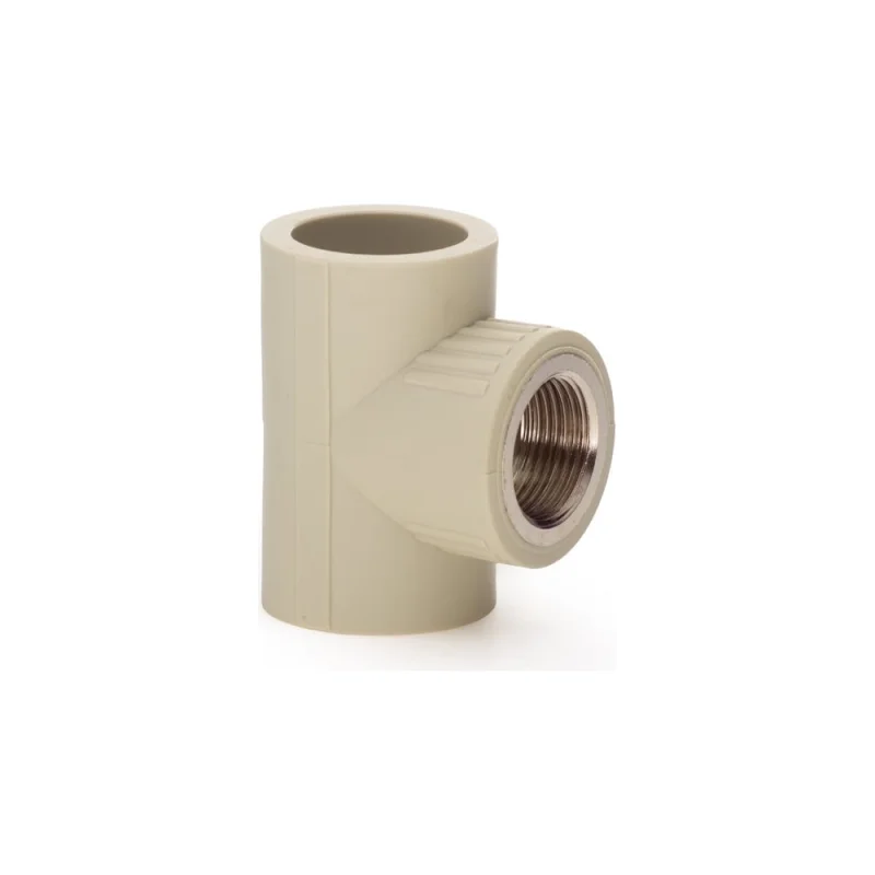Тройник LAMMIN ppr комбинированный, вр 32x3/4" 50/10 серый Lm31047032020G