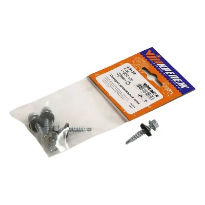 Кровельный саморез VIPкрепеж цинк 4,8/29 4шт 11002 VIP