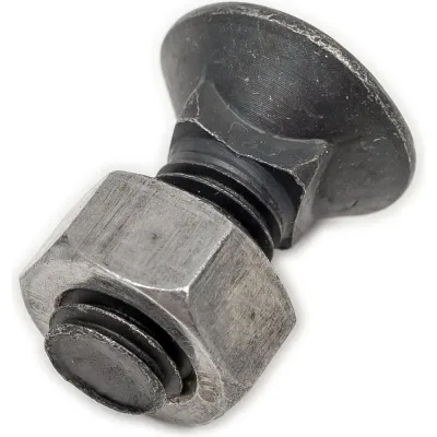 Болт ЦКИ DIN608 М12х30 с гайкой, 8.8, без покрытия, 2 шт. 2085907