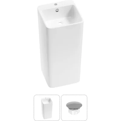 Набор Wellsee 2 в 1 Callipy Art напольная раковина 40x40x85 см 33890301R