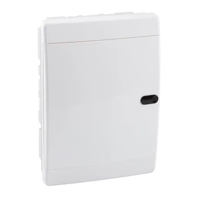 Щит распределительный встраиваемый КЭАЗ OptiBox ЩРВ пластиковый IP41 290х236х102,9 мм 18 модулей непрозрачная дверь (145789)