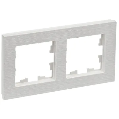 Рамка IEK Brite двухместная белая (BR-M22-51-K01)