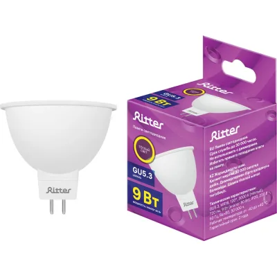 ΠΠ°ΠΌΠΏΠ° ΡΠ΄ RITTER MR16 GU5.3 9W, 3000K, 32414 0