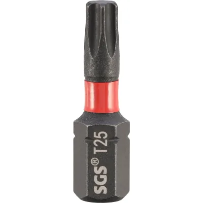 Бита SGS ударная TORX T25, 25мм Impact S2 1шт 6325-T25-IB