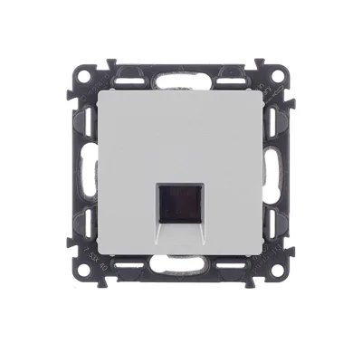 Розетка компьютерная Legrand Valena Life встраиваемая алюминий RJ45 (753640)