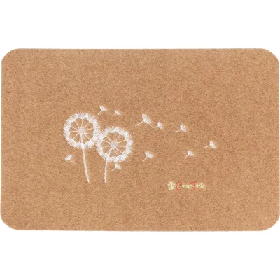 Влаговпитывающий коврик ComeForte «ВЕЛЮР» Одуванчик 40x60см Бежевый TCLR/W-1003