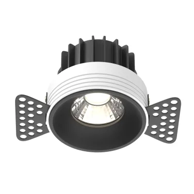 Светильник встраиваемый светодиодный черный 12 Вт 4000К IP20 Maytoni Round (DL058-12W4K-TRS-B)