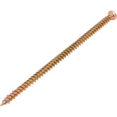 Шуруп по бетону STEELREX шлиц Torx, жёлтый цинк, 7,5x152 мм, 40 шт. 0137075152B300004016