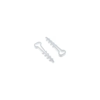 Дюбель-хомут для плоского кабеля EKF 6х12 мм белый 10 шт. plc-cd-6x12w-r