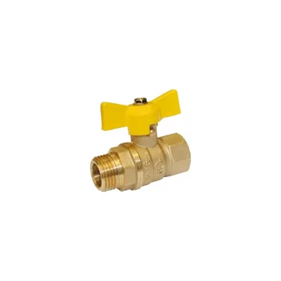 Кран газ шаровой ГАЛЛОП 1/2'' вн/нар бабочка 11б27п Стандарт 231 PN40 532621