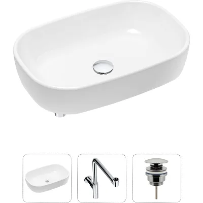 Накладная раковина для ванной Lavinia Boho Bathroom Sink в комплекте 3 в 1 21520046