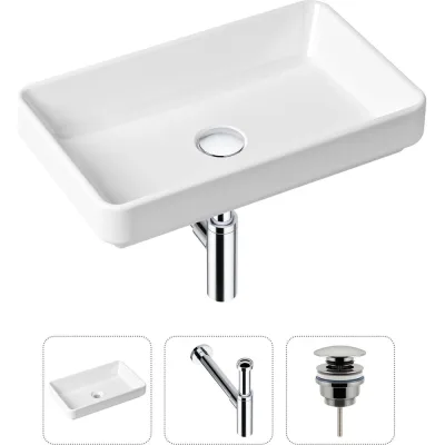 Накладная раковина для ванной Lavinia Boho Bathroom Sink Slim в комплекте 3 в 1 21520144